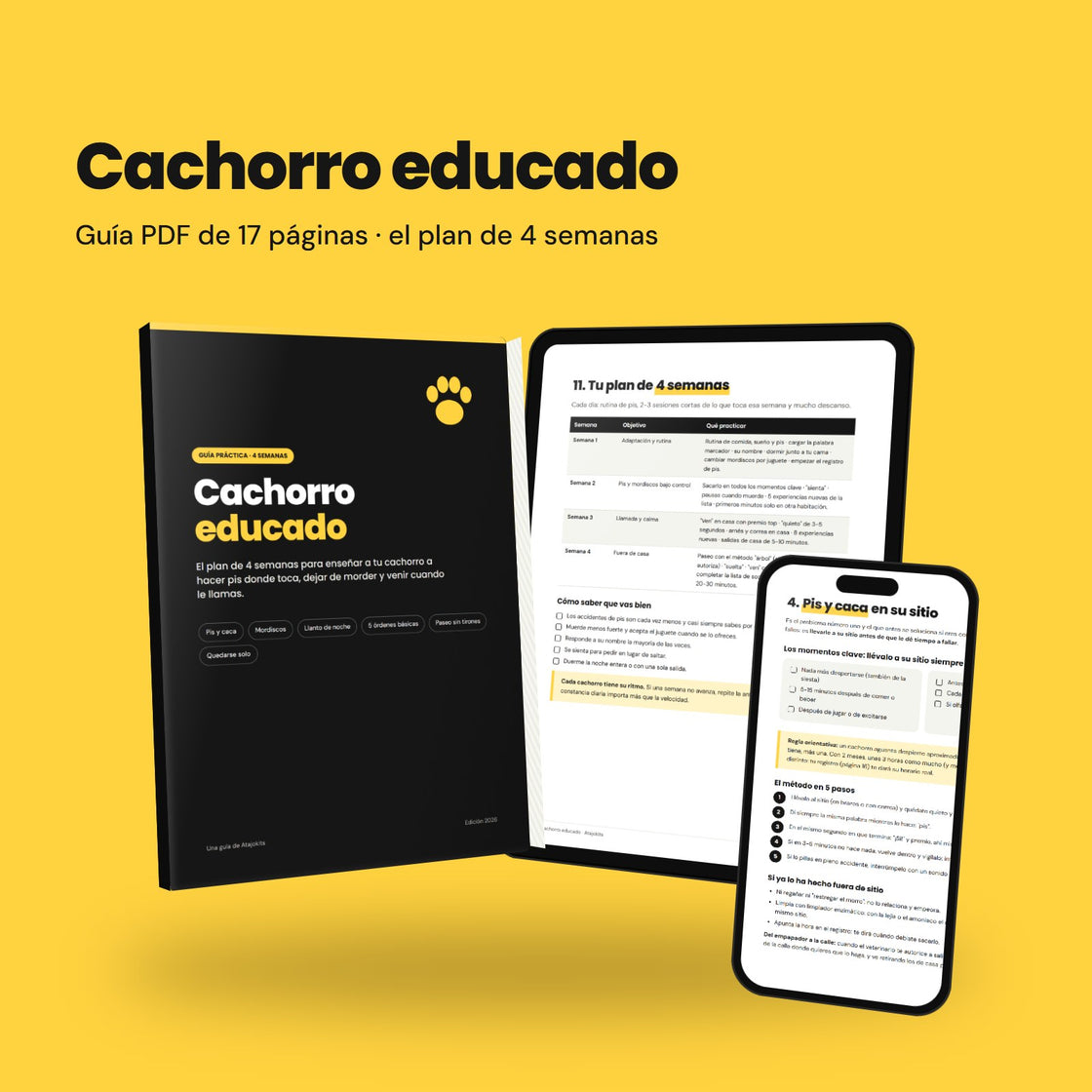 Cachorro educado: la guía impresa, en tablet y en el móvil